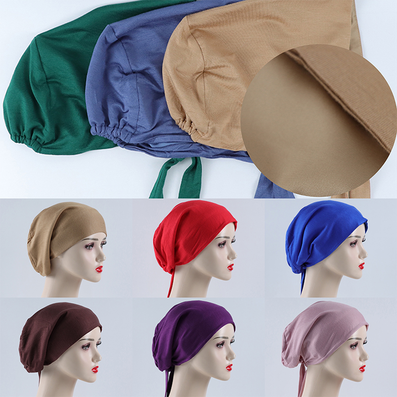 G384 Hudvänlig Elastisk Hijab Undercap
