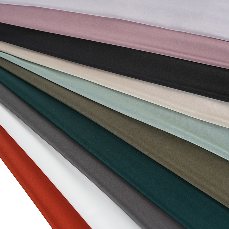 50D Stretch Satin Chiffong färgad