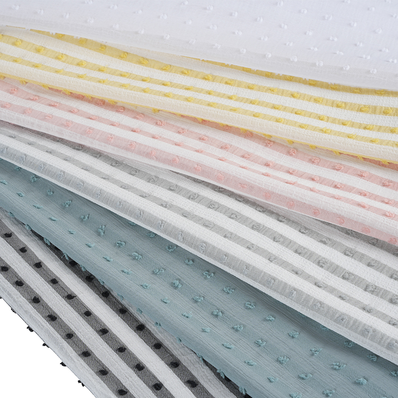 75D Katjoniskt Nano Crepe Stripe Print Tyg