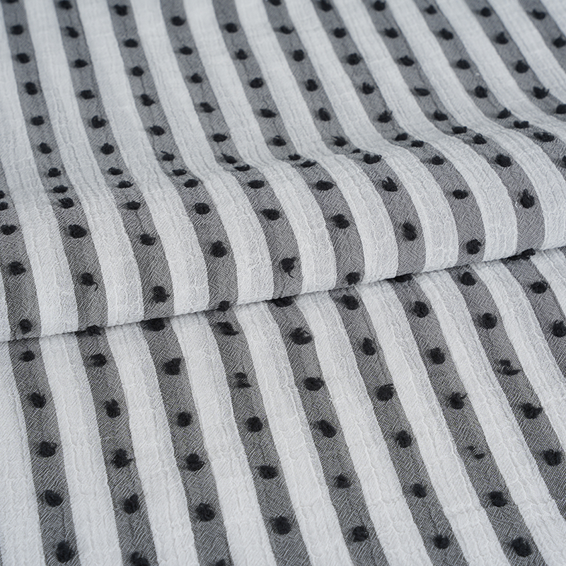 75D Katjoniskt Nano Crepe Stripe Print Tyg