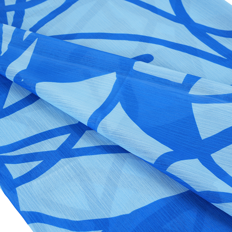 BD2503 75D Dream Space Chiffongtryck Crepe Tyg