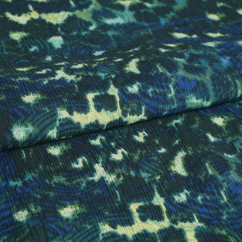 100d Paracord Crepe Cr3 Round Leopard Print Tyg