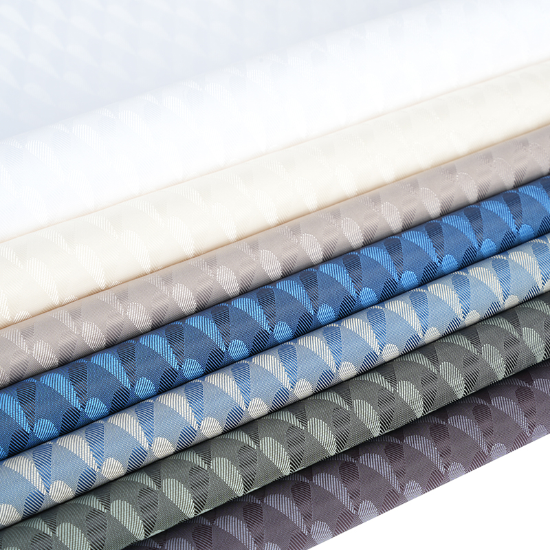 Polyester katjonisk tvåfärgad symmetrisk kärlek jacquardfärgning