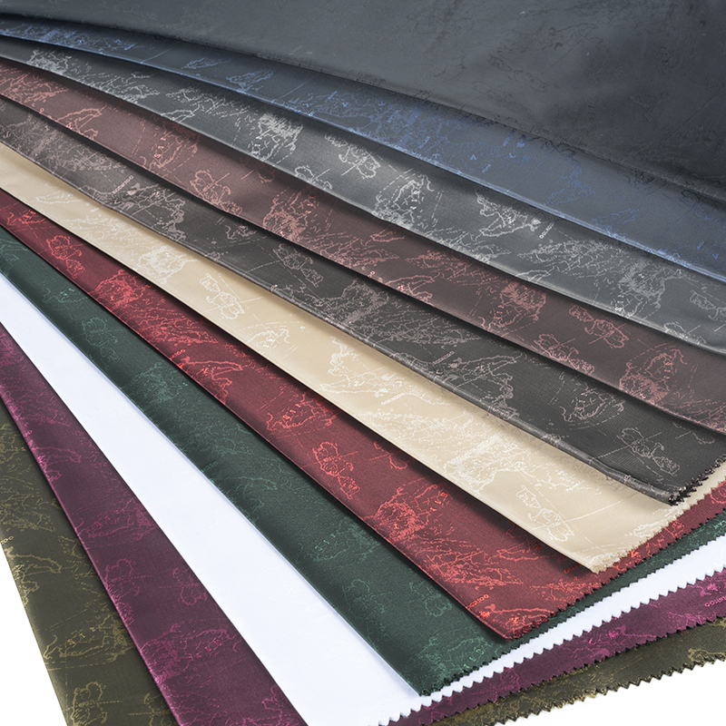 Polyester Katjonisk Engelsk Logotyp Karta Jacquard