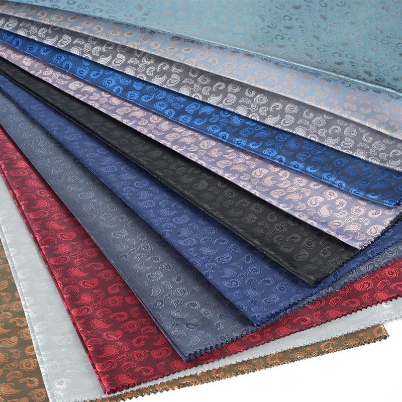 Polyester katjonisk cashewblomma Jacquard