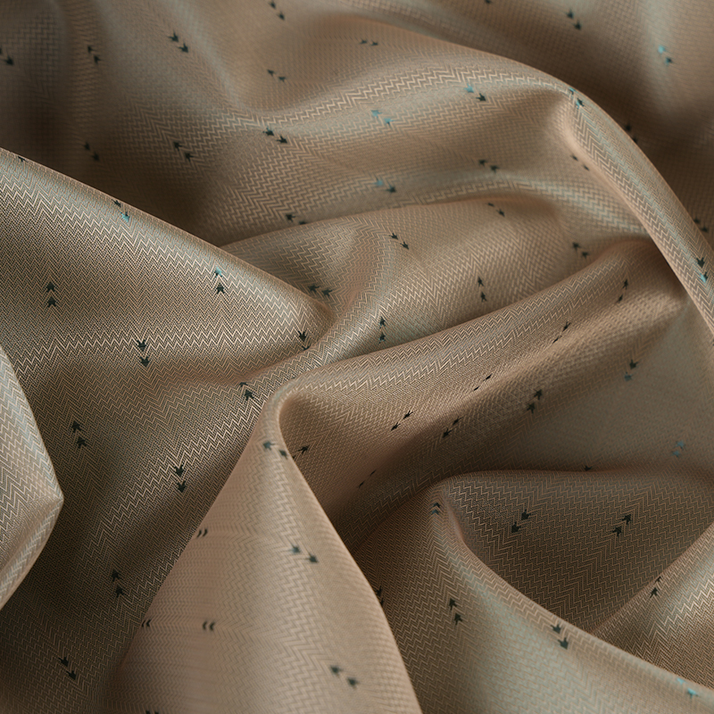 Polyester Vit Filament Corrugated Arrow Stripe Jacquard