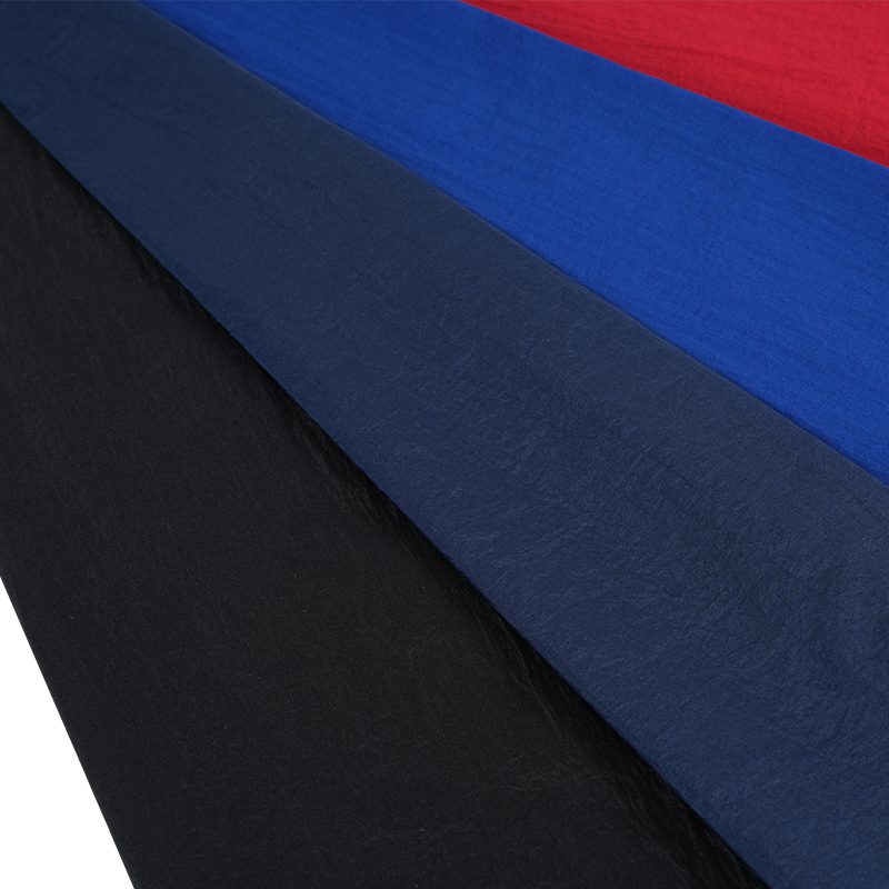 400T halvmatt nylonspinningsfärgningstyg med låg elasticitet