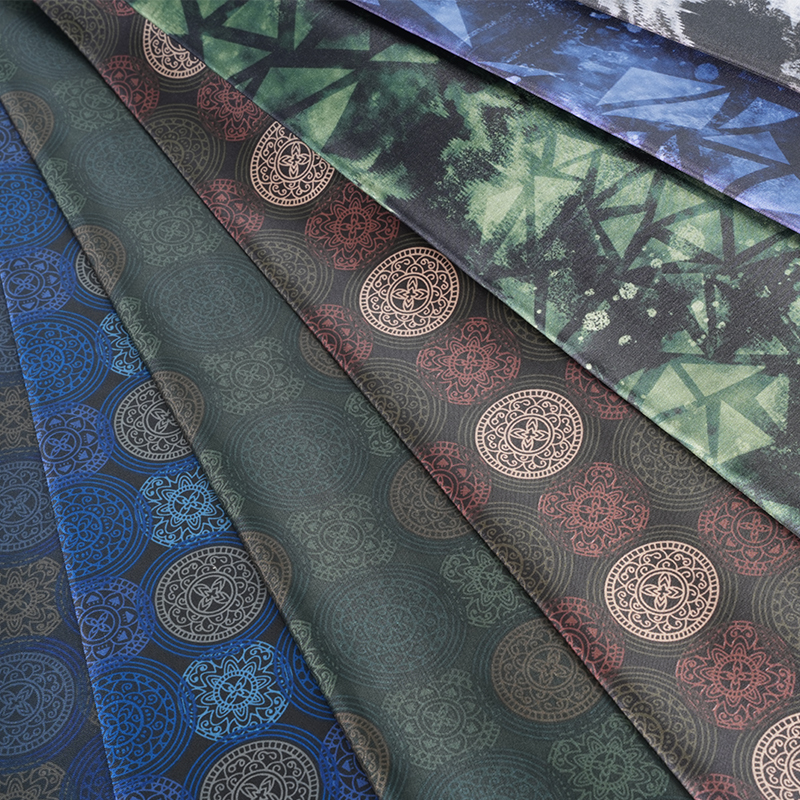 180T lätt snurrande disig glass tryckt tyg