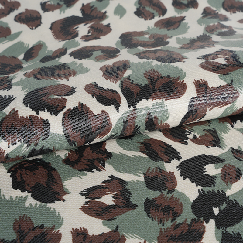 20D*21S förtjockad gyllene bomull tre färger leopardtryck tyg